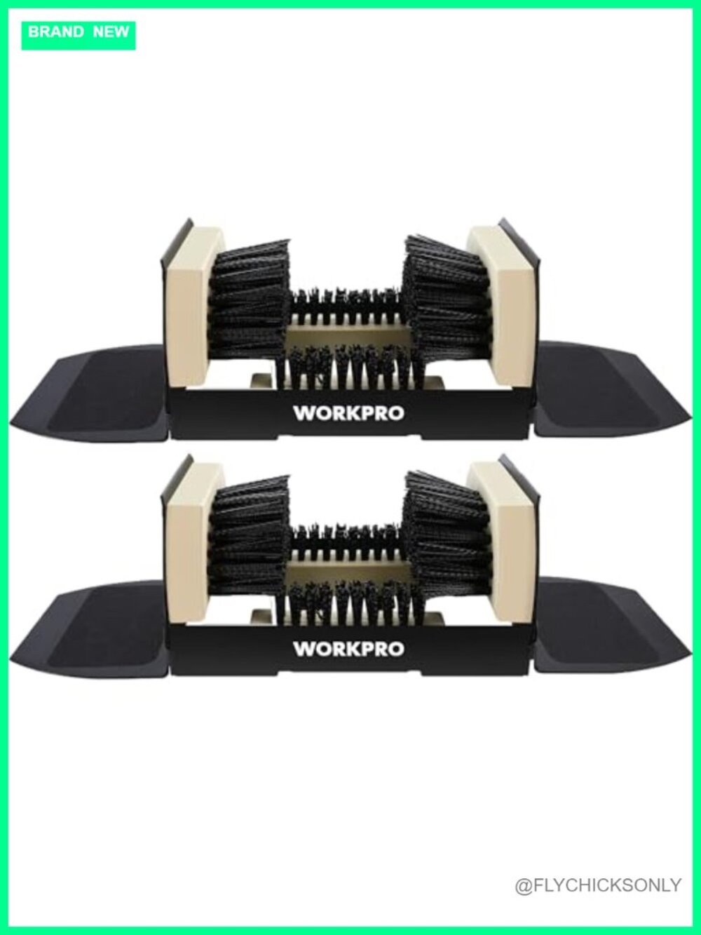 Extra Wide Boot Scrubber Shoe Brush Scraper Heavy Duty Outdoor 2 Pack
